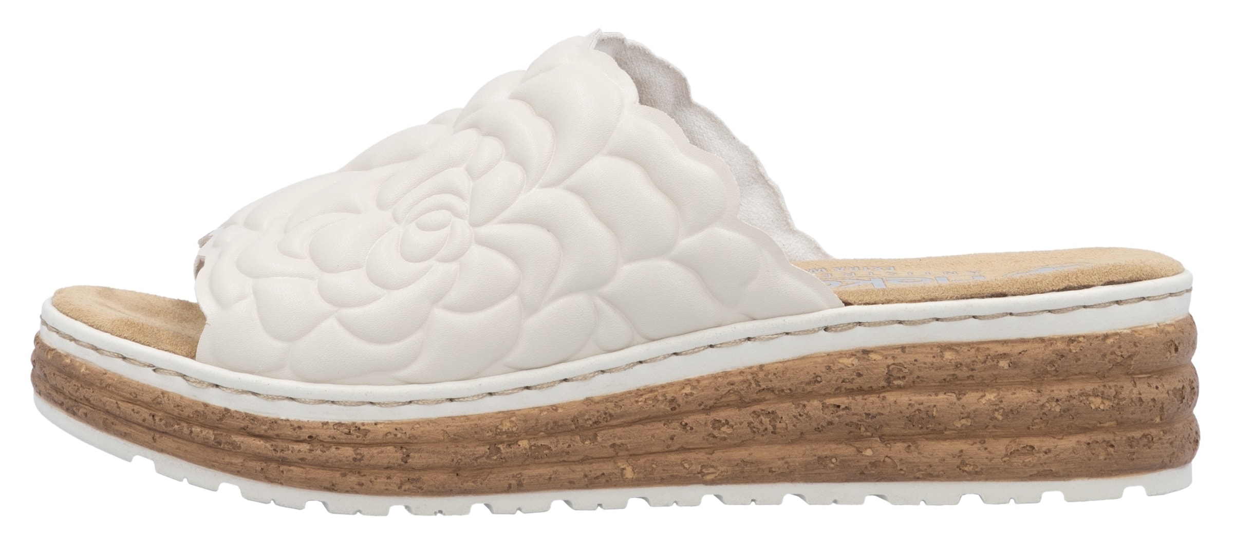 Mule Rieker en blanc : devant