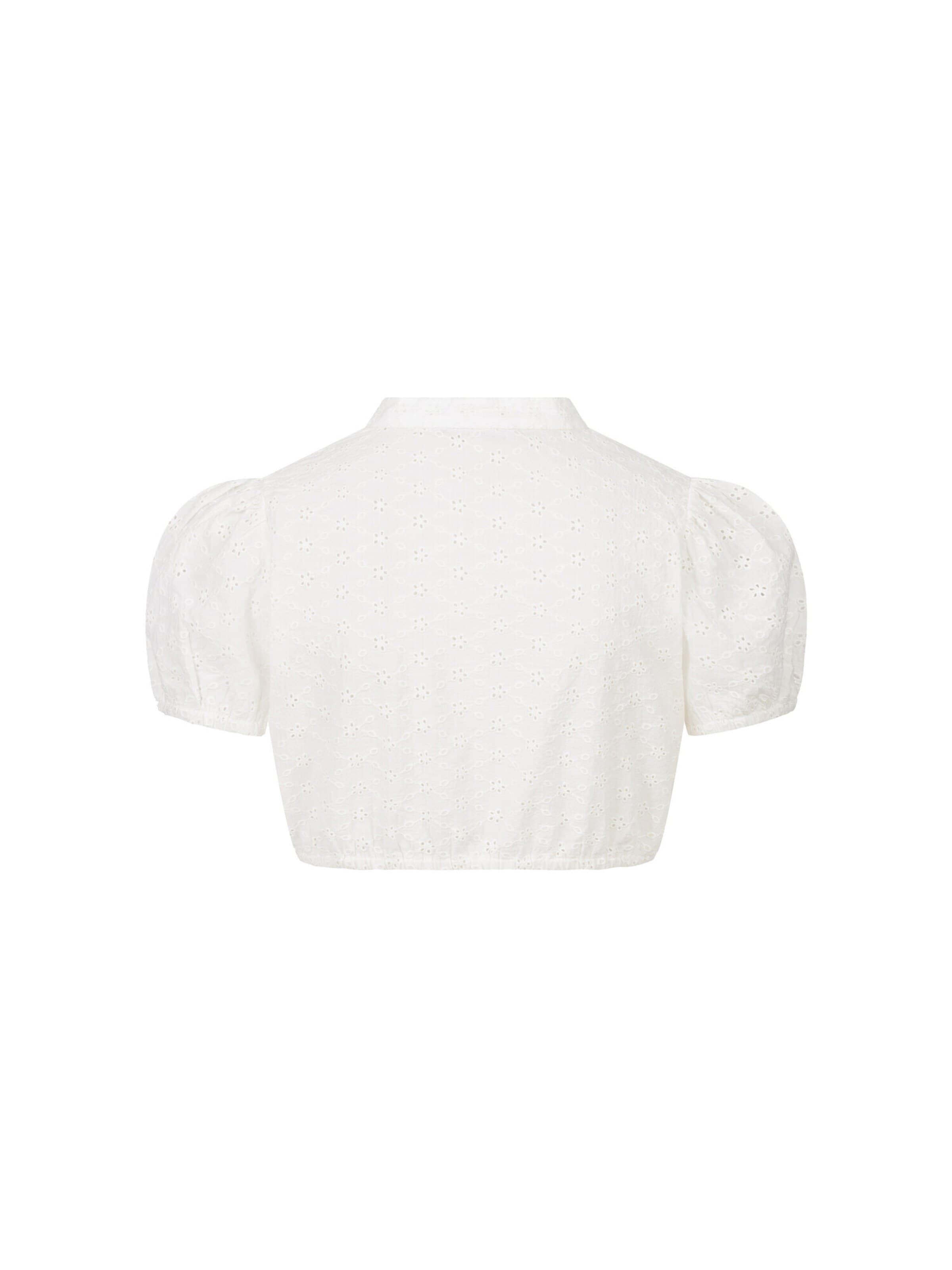 Trachtenhof Nübler Traditional Blouse 'Dirndlbluse kurzarm Valentina' in Beige