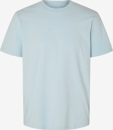 T-Shirt 'ASPEN' SELECTED HOMME en bleu : devant