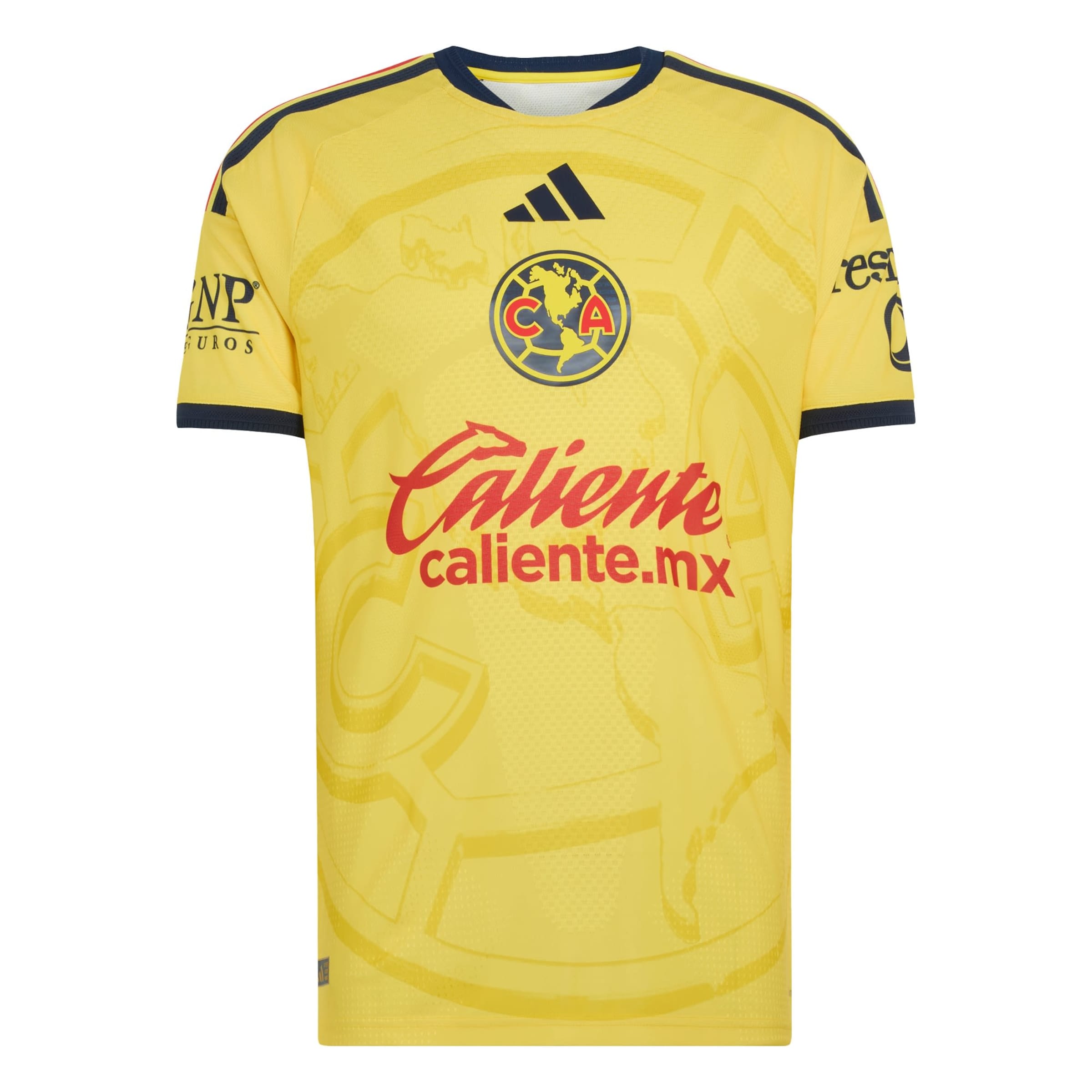 ADIDAS PERFORMANCE - Camiseta funcional 'Club América 26/27 Authentic' en amarillo: frente
