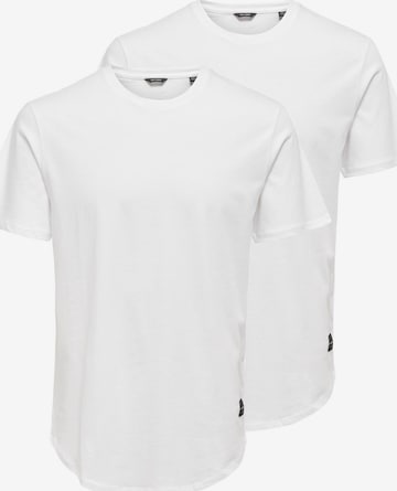 Only & Sons Shirt 'Matt' in Weiß: Vorderseite