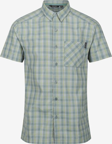 REGATTA Regular fit Athletic Button Up Shirt 'Kalambo VII' in Grey: front