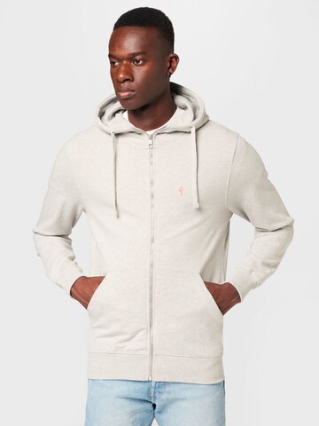 Revolution Sweat jacket in White: front