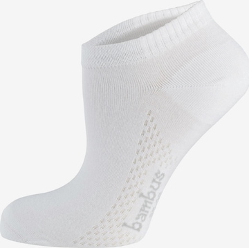 Nur Die Ankle Socks ' Bambus ' in White