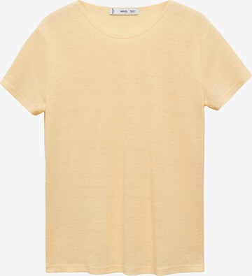 T-shirt 'LENO' MANGO en jaune : devant