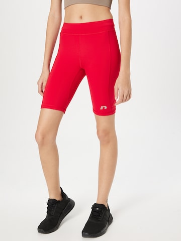 Newline Slim fit Workout Pants in Red: front