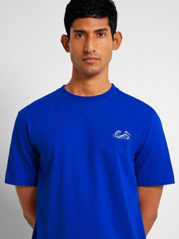 T-Shirt 'GARLAND' SELECTED HOMME en bleu