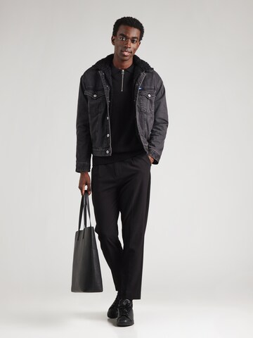 JACK & JONES Kampsun 'JJEURBAN', värv must