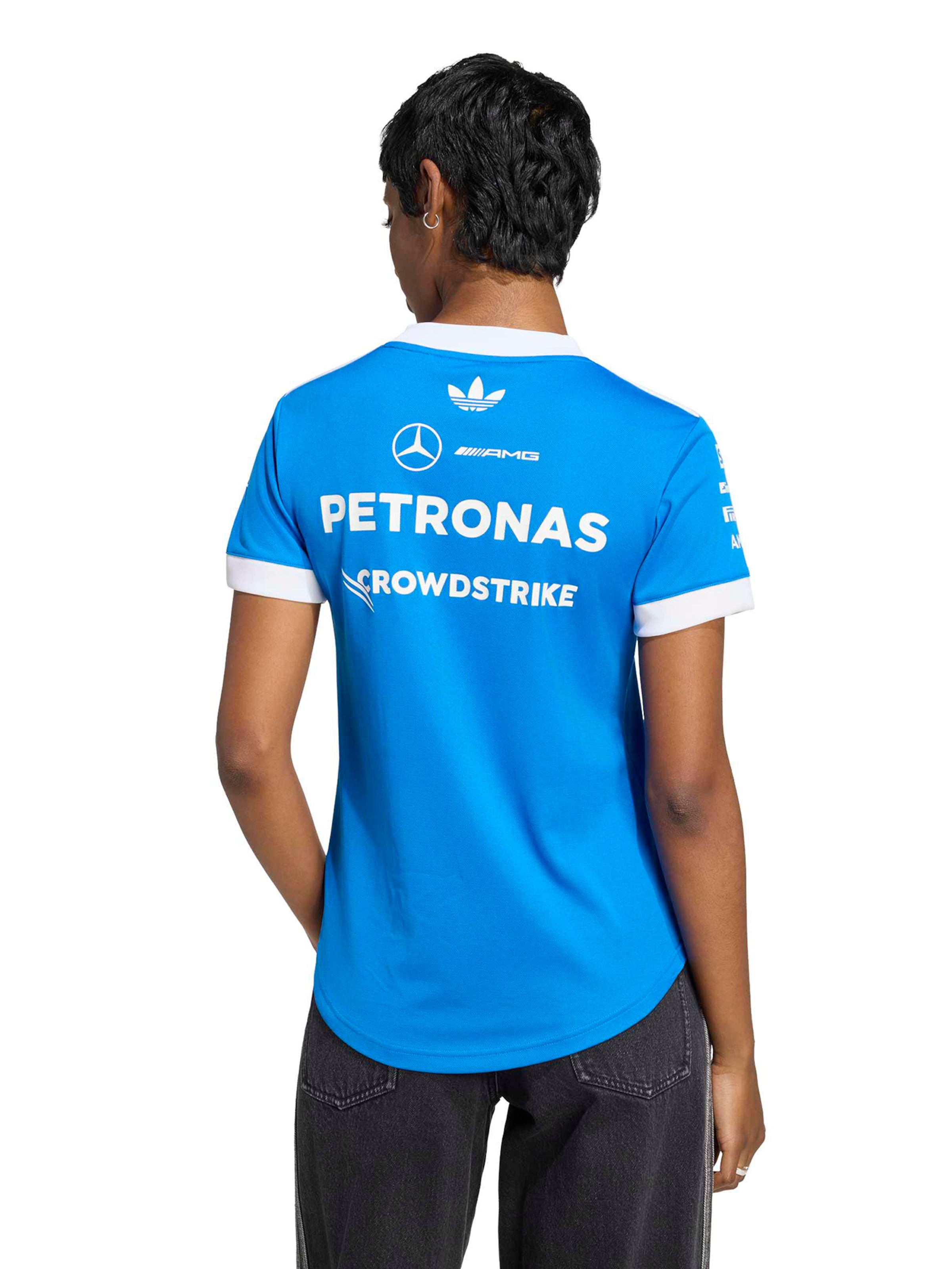 T-shirt fonctionnel 'Mercedes-AMG Petronas Formula 1 Team' ADIDAS PERFORMANCE en bleu : devant