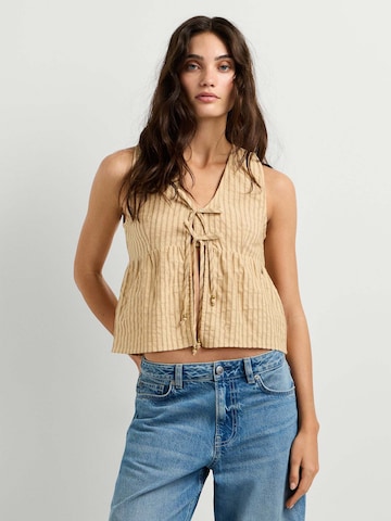 Chemisier Pepe Jeans en jaune : devant
