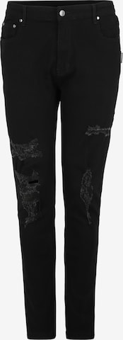 Justin Cassin Skinny Jeans 'Zane' in Zwart: voorkant