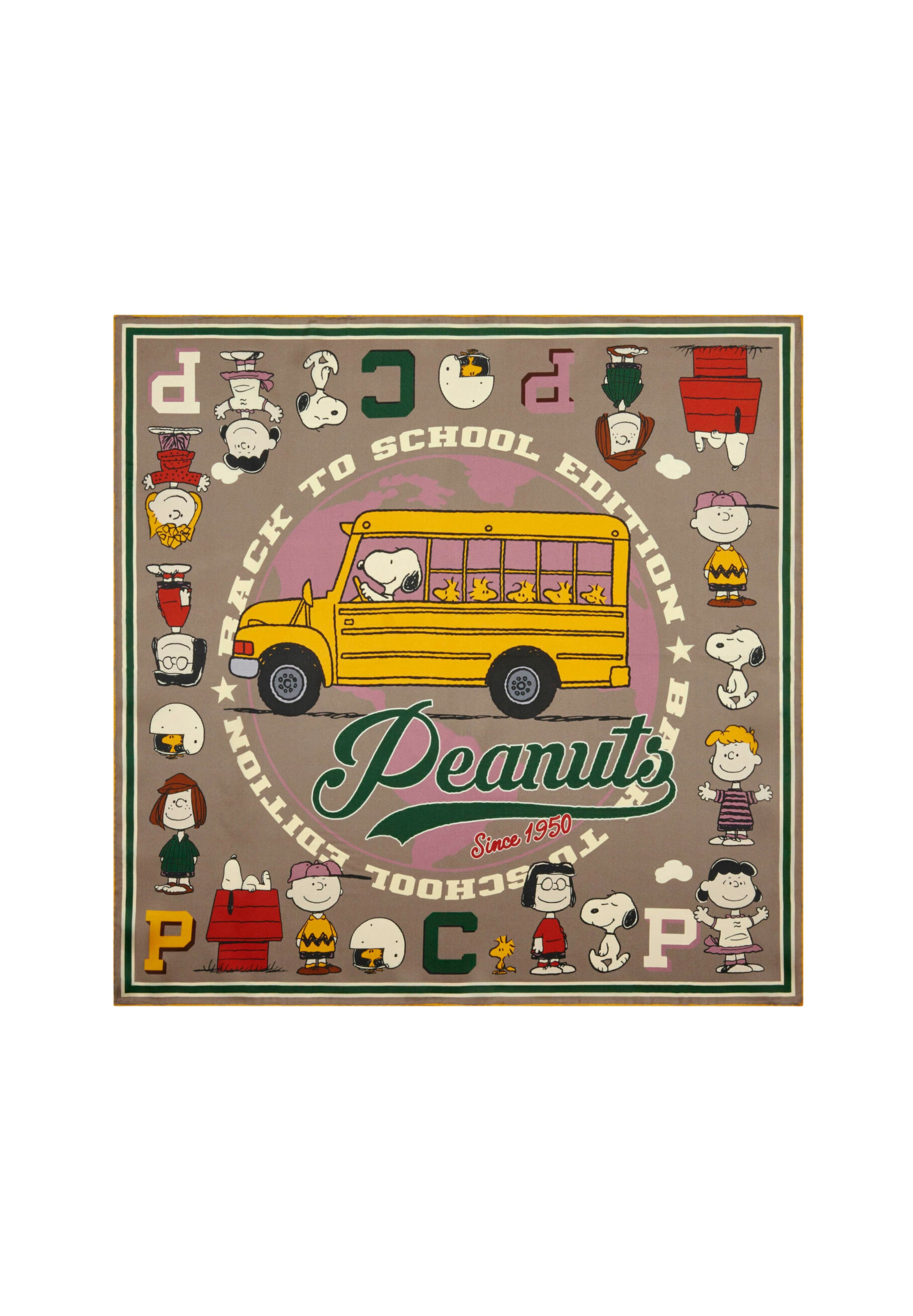 CODELLO Tuch 'Peanuts' in Beige: Vorderseite