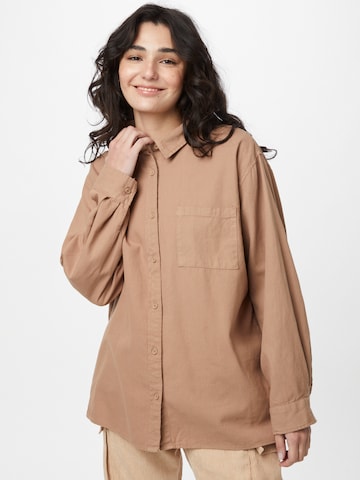 Cotton On Blouse in Brown: front