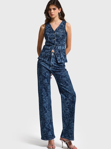 IT'S BASIC Wide leg Jeans 'WIDE LEG MID RISE JEANS' in Blauw