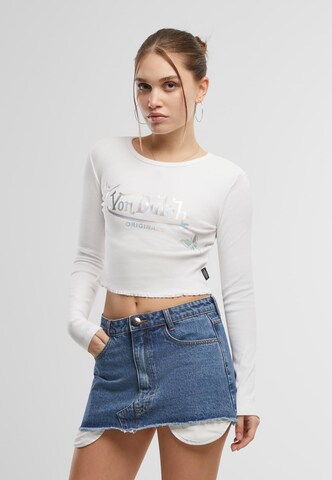 Von Dutch Originals Shirt 'Fly' in White: front