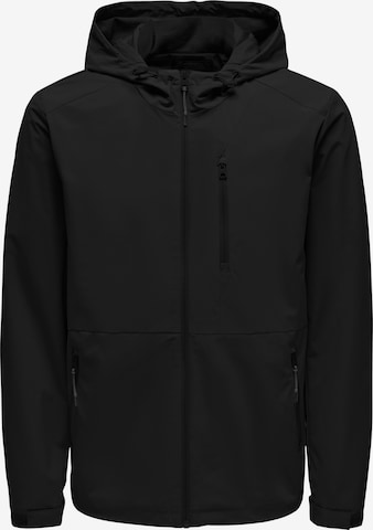 Only & Sons Between-season jacket 'GILBERT' in Black: front