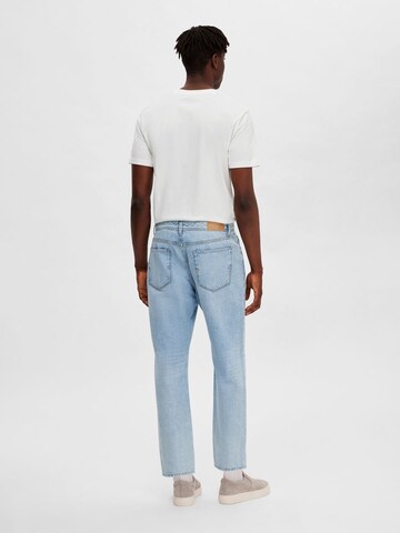 SELECTED HOMME Tapered Jeans 'Aldu' i blå