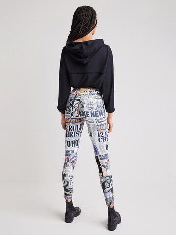 Skinny Leggings 'Any News' de la Desigual pe alb