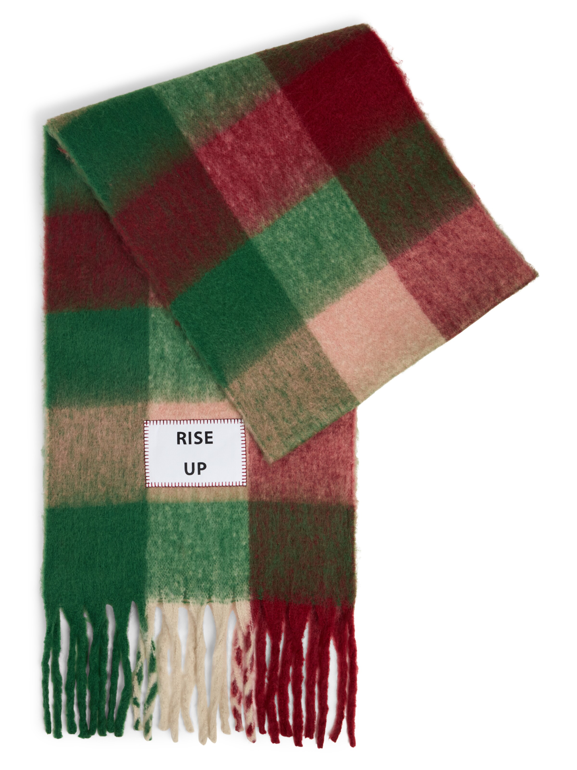 Verb To Do Schal in Grün: Vorderseite