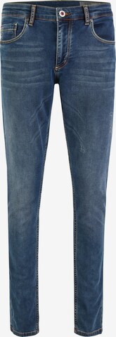 Coupe slim Jean 'DH-XTENSION' HECHTER PARIS en bleu : devant