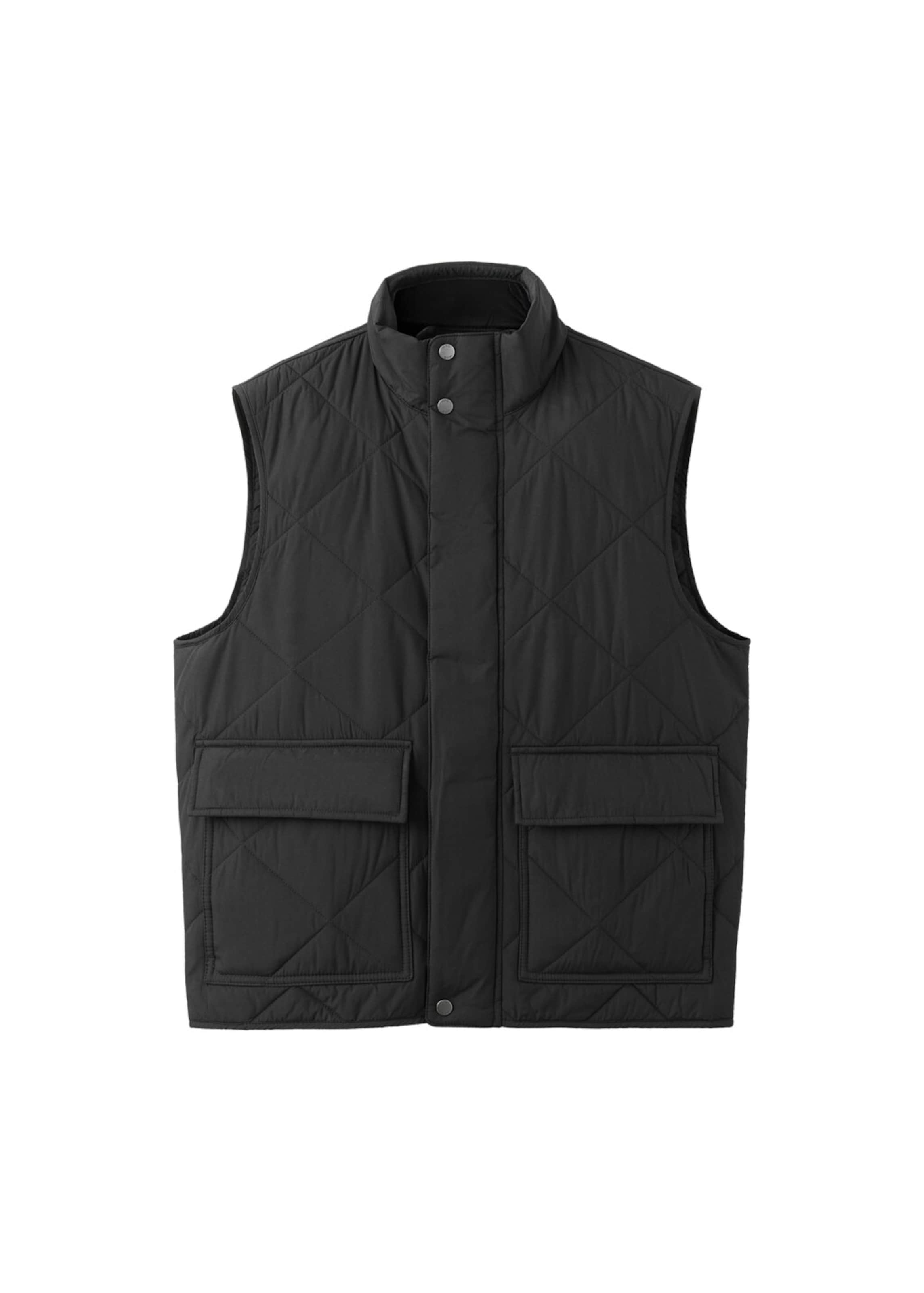 MANGO MAN Weste 'Hugo' in Schwarz: Vorderseite