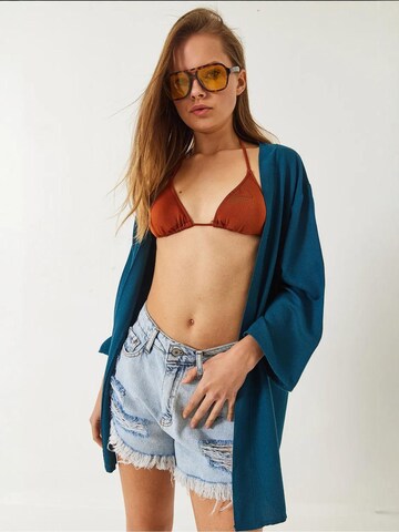 Bianco Lucci Kimono w kolorze zielony