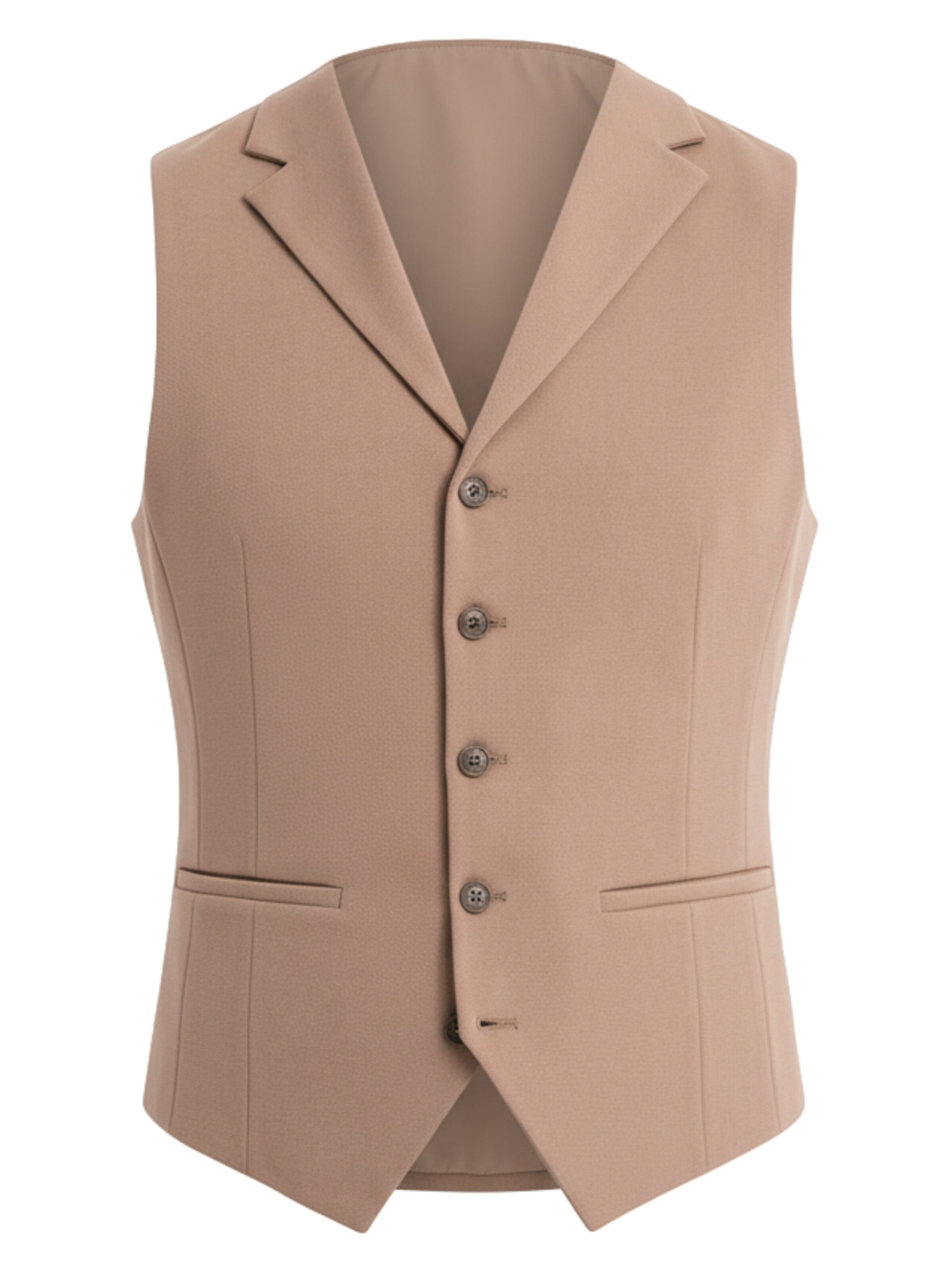 Ombre Vest 'OM-BLZV-0145' in Beige: front