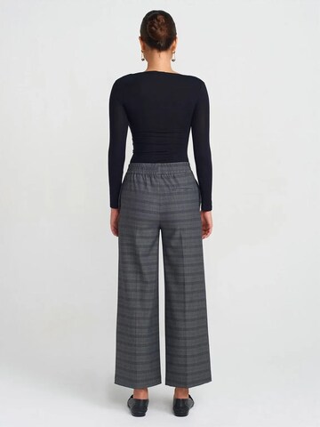 Dilvin Wide leg Broek in Grijs