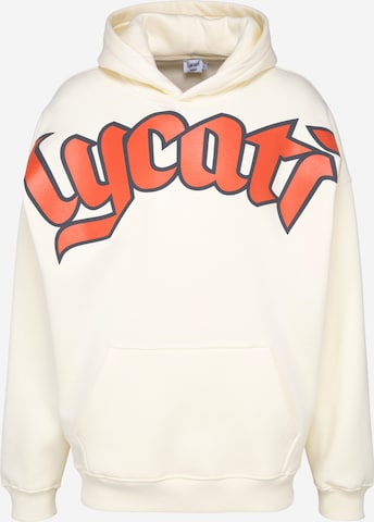 LYCATI exclusive for ABOUT YOU Sweatshirt 'Frosty Lycati' i beige: framsida
