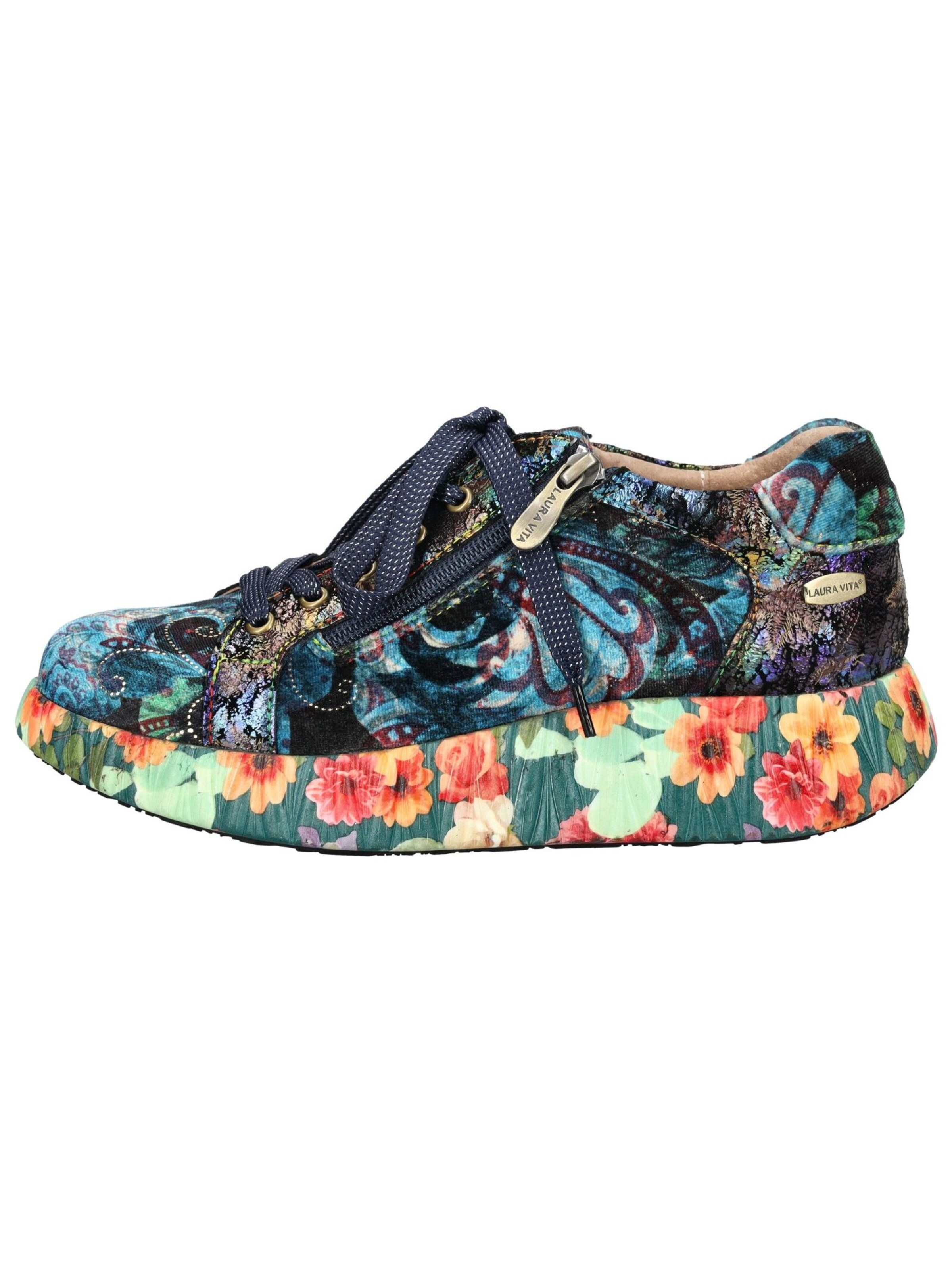 Laura Vita Platform trainers in Blue