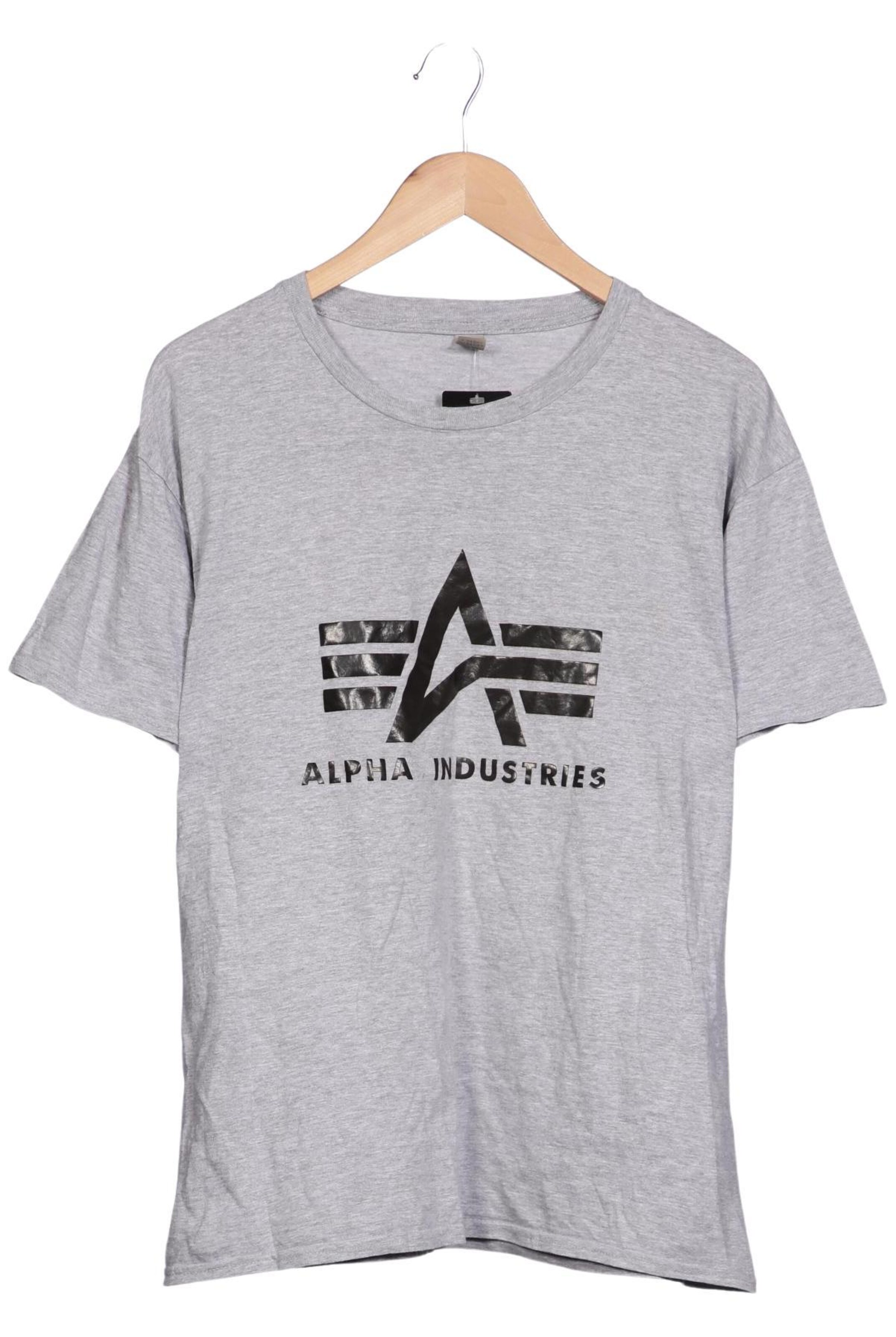 ALPHA INDUSTRIES Shirt in L in Grey: front