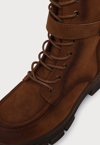 Dockers by Gerli Botki sznurowane w kolorze brązowy