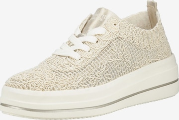 Baskets basses REMONTE en beige : devant