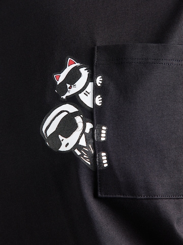 Karl Lagerfeld Shirt 'IKON' in Black