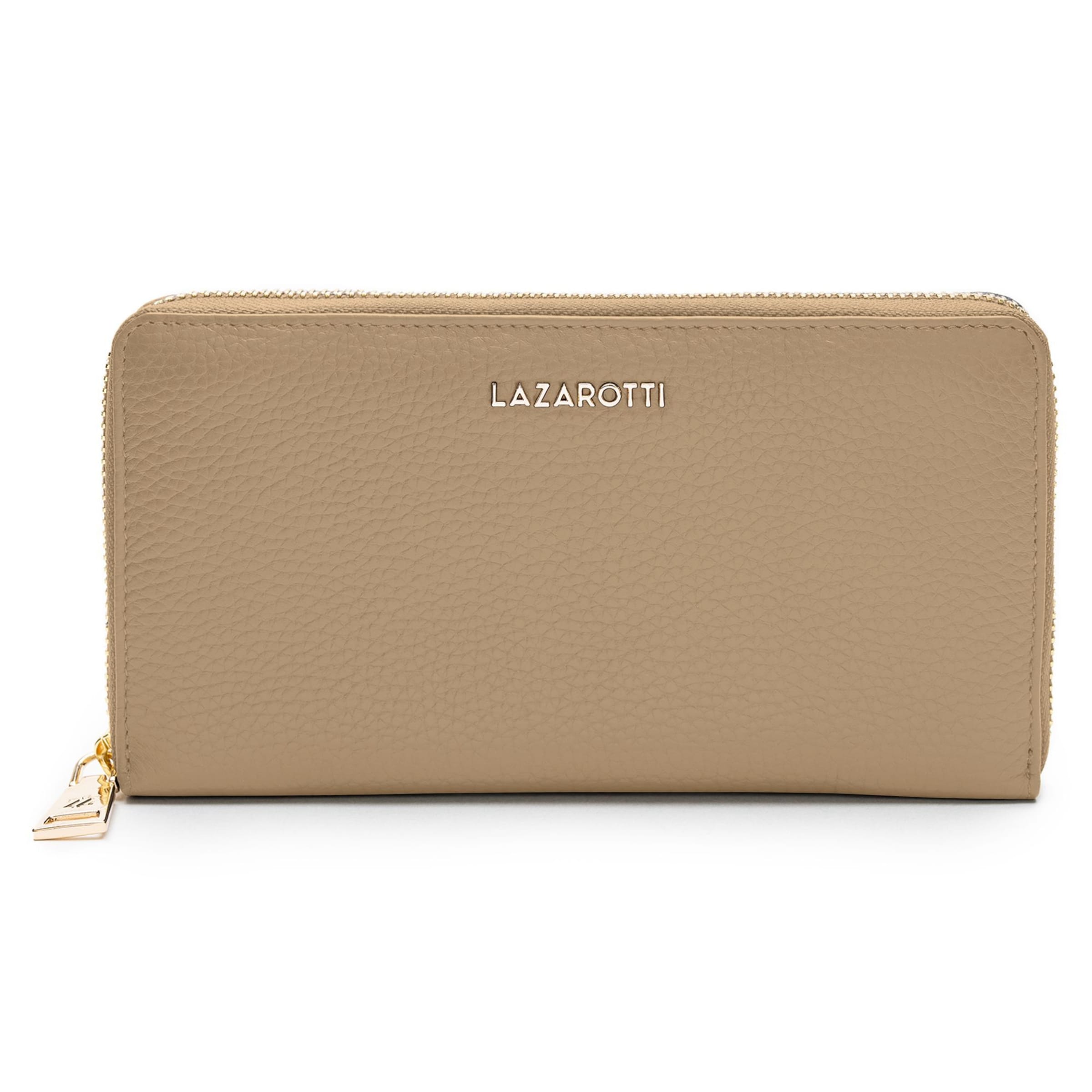 Porte-monnaies 'Bologna' Lazarotti en beige : devant