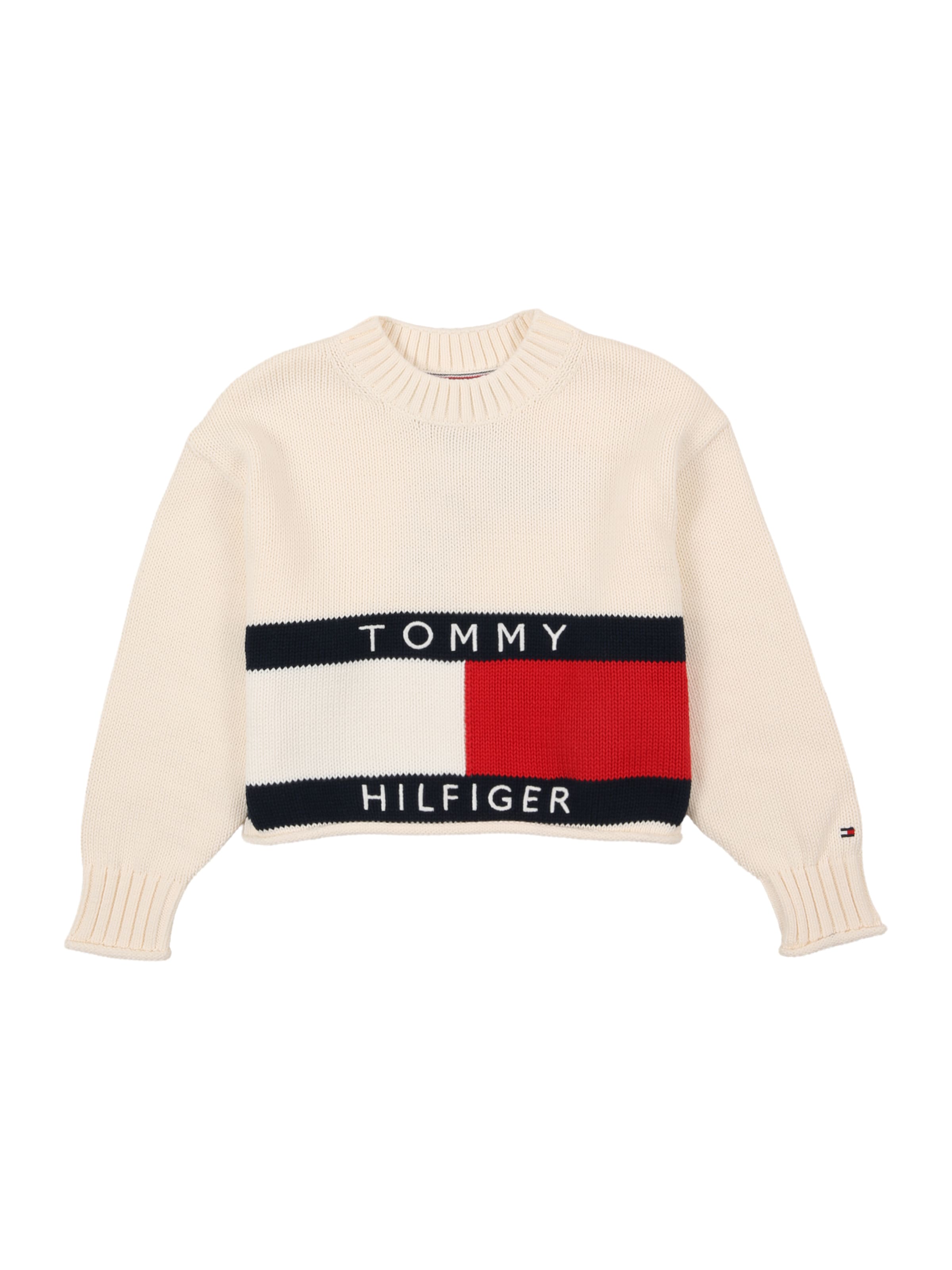 TOMMY HILFIGER Свитер 'HERITAGE' в Белый: спереди