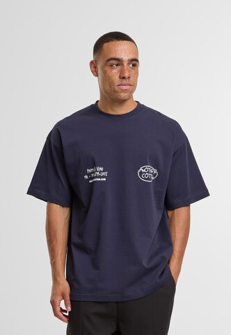 Another Cotton Lab T-Shirt 'Pasta Night' in Blau