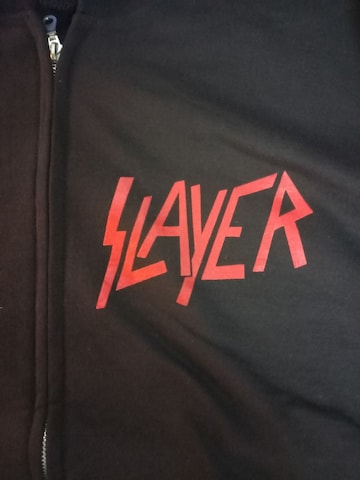 Rockshirts - Sudadera con cremallera 'Slayer Eagle' en negro