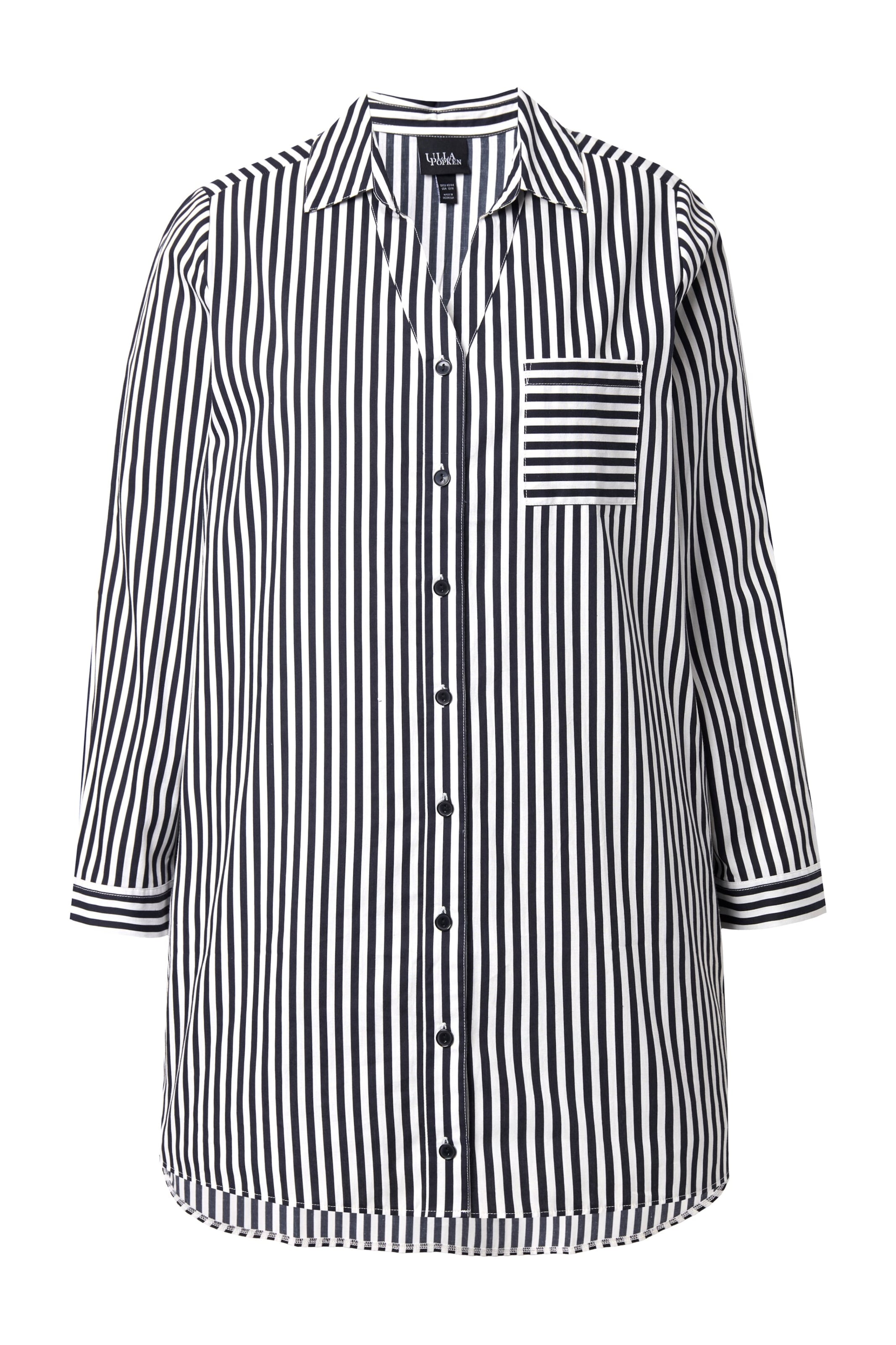 Ulla Popken Bluse in Blau: Vorderseite