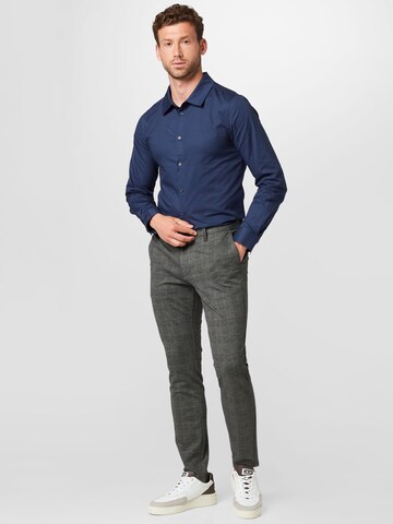 ABOUT YOU Slim fit Overhemd 'Moritz' in Blauw