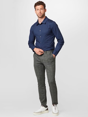 ABOUT YOU Slim fit Overhemd 'Moritz' in Blauw