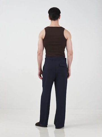 Giesto Loose fit Trousers with creases in Blue