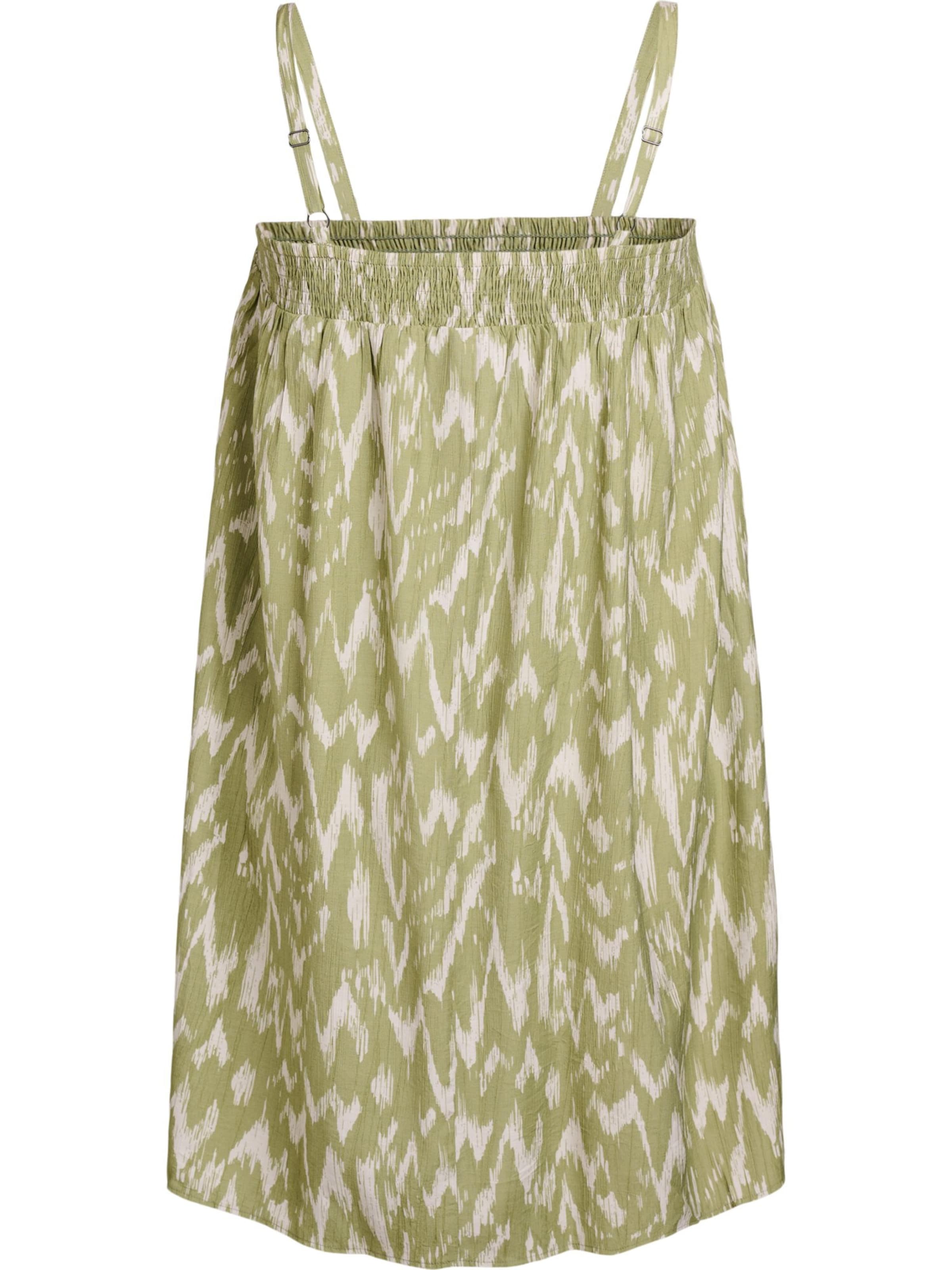 Zizzi Letní šaty 'Vsol' – zelená: přední strana