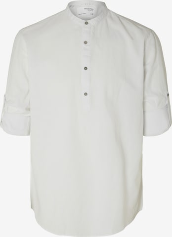 SELECTED HOMME Regular fit Button Up Shirt in White: front