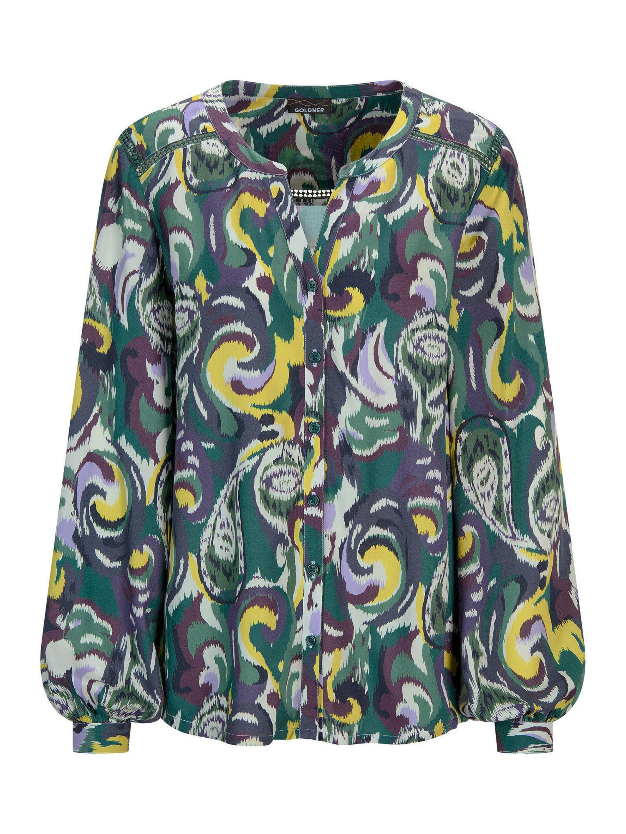 Goldner Chemisier en jaune / vert / violet, Vue avec produit
