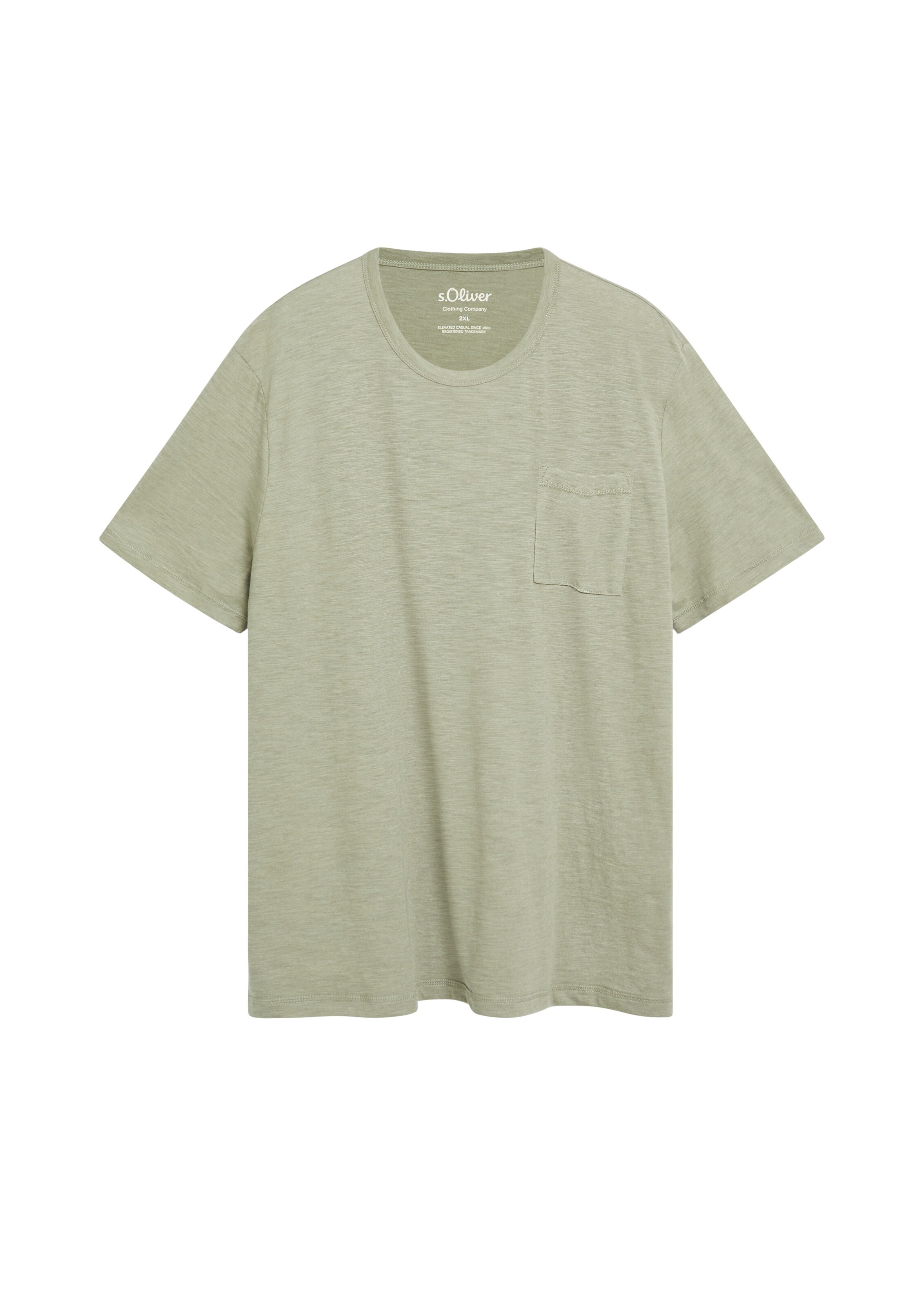 s.Oliver Men Big Sizes Shirt in Green: front