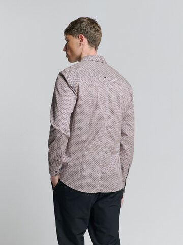 No Excess Slim fit Overhemd in Lila
