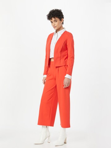 ICHI Wide leg Bandplooibroek 'Kate' in Rood