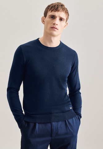 SEIDENSTICKER Sweater 'Schwarze Rose' in Blue: front