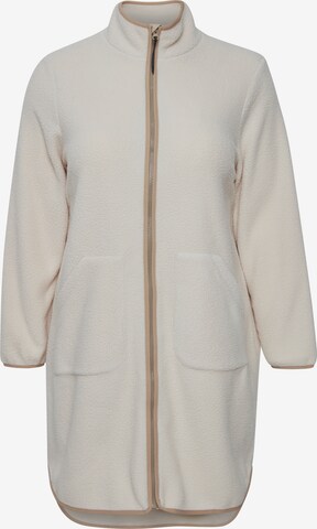 Fransa Between-Season Jacket 'MILA' in White: front